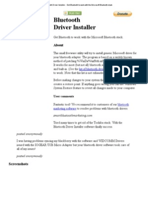 bluetooth driver installer 1.0.0.72